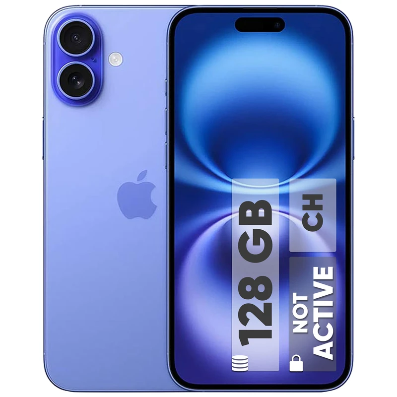 گوشی موبایل اپل مدل iPhone 16 CH دو سیم کارت ظرفیت 128GB رم 8GB نات اکتیو رجیستر شده با گارانتی 18 ماهه شرکتی
