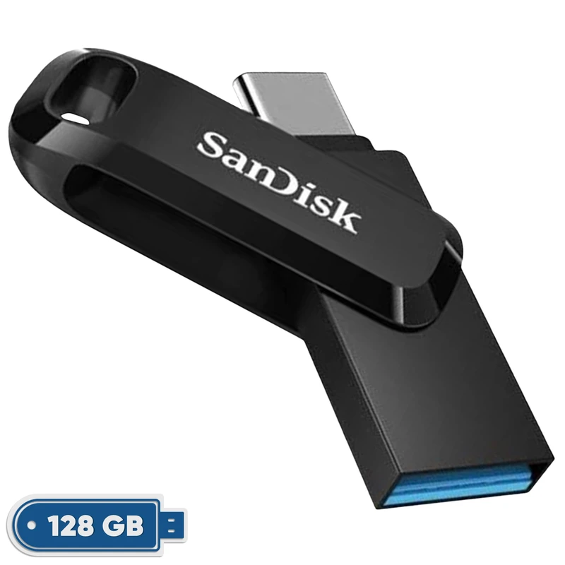 فلش مموری سن دیسک Ultra Dual Drive GO USB 3.2  ظرفیت 128 گیگابایت